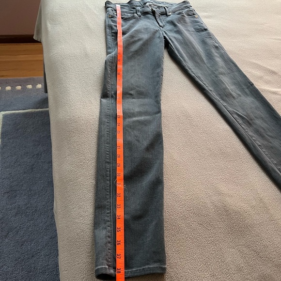7 For All Mankind Charcoal Denim Jeans - Picture 6 of 9